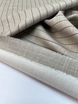 Wool Polyamide Elastane Striped Fabric