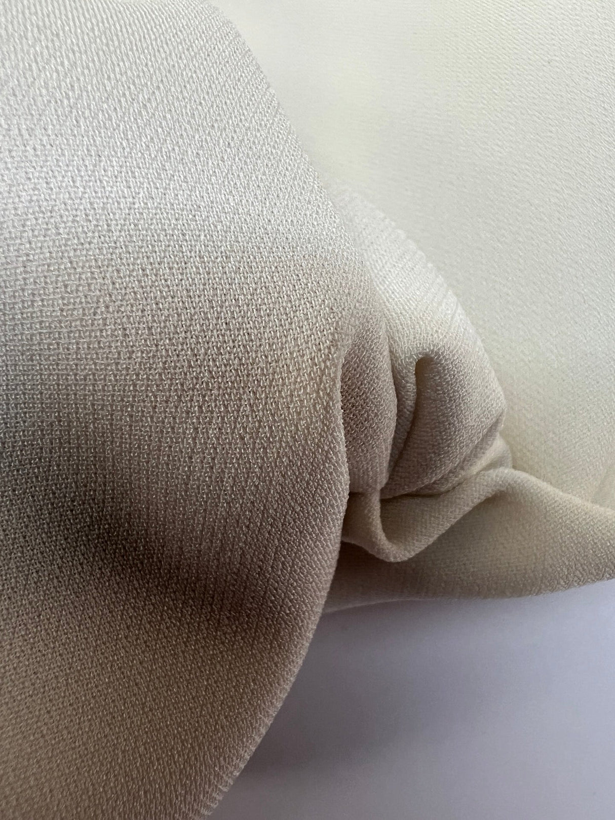 White Triacetate Polyester Crepe