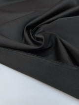 Polyester Rep Weave Suiting Fabric Black