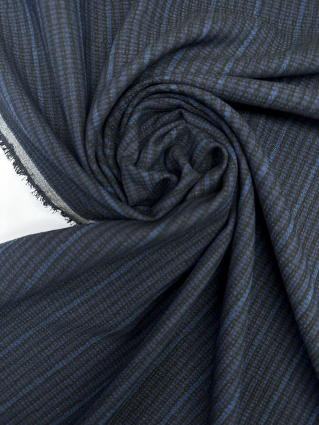 Jacquard Blend Striped Blue-Black