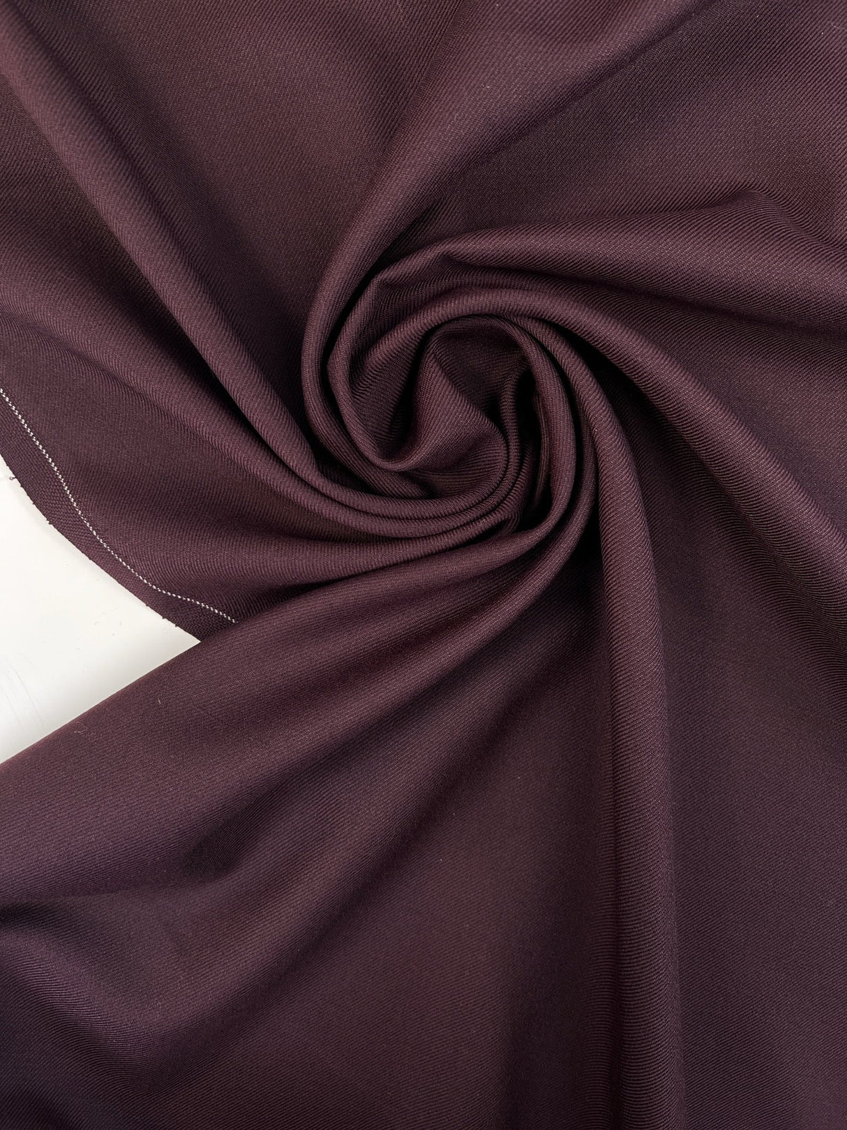 Wool Tweed Fabric Purple Shade