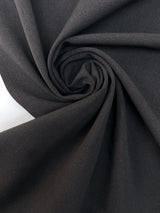 Wool Fused Fabric Melange Black