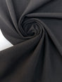 Wool Fused Fabric Melange Black
