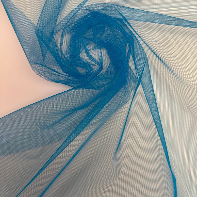 Blue Polyamide Mesh Fabric