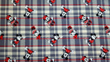 Quilting Cotton Disney Mickey and Minnie Plaid