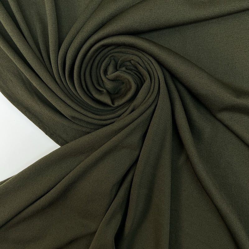 Green Stretch Knitted Fabric