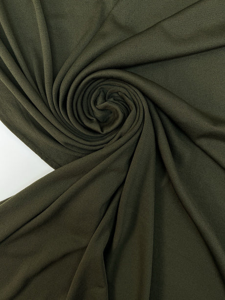 Green Stretch Knitted Fabric