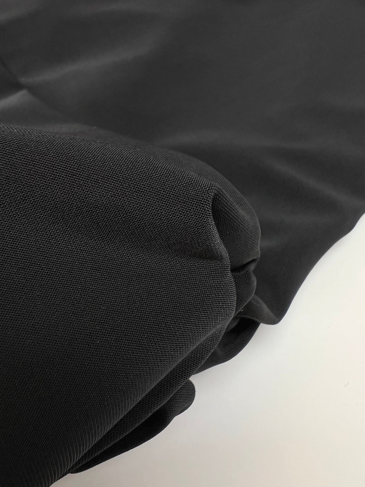 Black Moiré Knitted Fabric