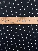 Viscose Twill Polka Dot Blue Fabric