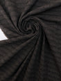 Italian Wool Twill Striped Gray Black