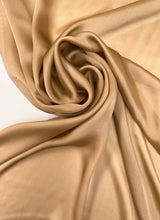 Silk Satin Fabric Brown