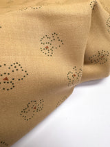 Wool Beige Printed Fabric