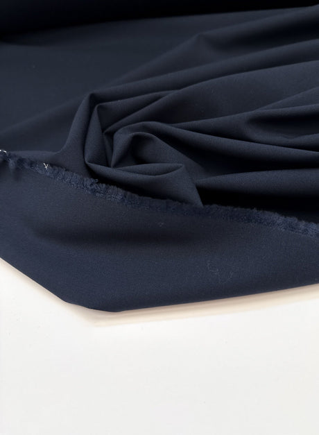Virgin Wool Blue Windproof Suiting