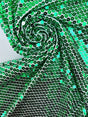 Polyester Chiffon Sequin Green