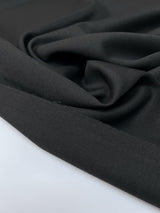 Wool Twill Suit Fabric Black