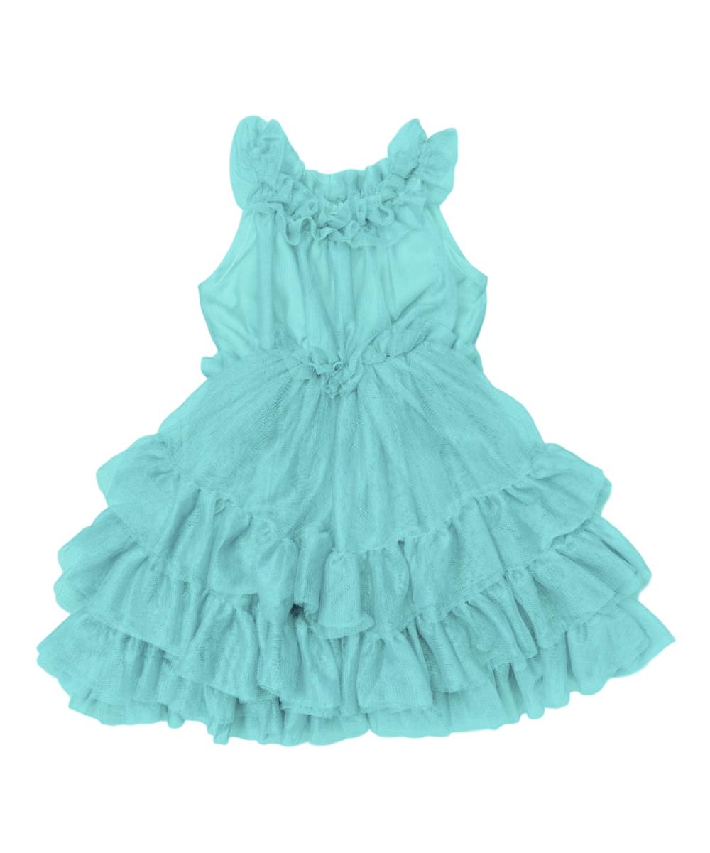 Unik Girl Tulle Layered Dress - Tulle Fabric, Layered Design, Multiple Colors, Sizes 4-10 (1 Piece)