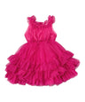 Unik Girl Tulle Layered Dress - Tulle Fabric, Layered Design, Multiple Colors, Sizes 4-10 (1 Piece)