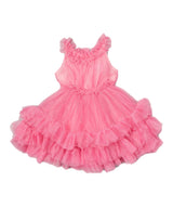 Unik Girl Tulle Layered Dress - Tulle Fabric, Layered Design, Multiple Colors, Sizes 4-10 (1 Piece)