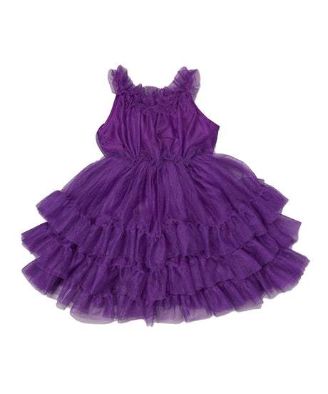Unik Girl Tulle Layered Dress - Tulle Fabric, Layered Design, Multiple Colors, Sizes 4-10 (1 Piece)