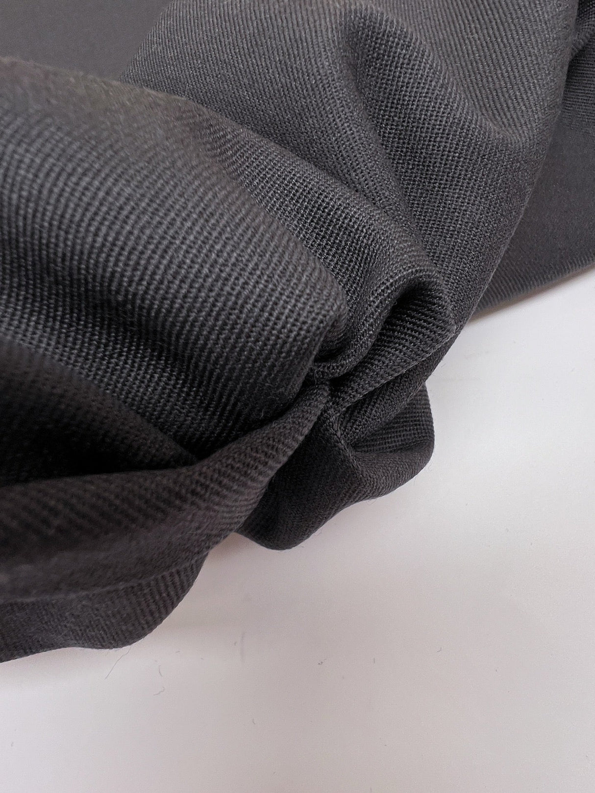 Italian Gray Wool Twill