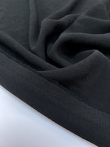 Black Polyester Crepe