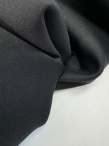 Black Polyester Elastane Knitted Fabric