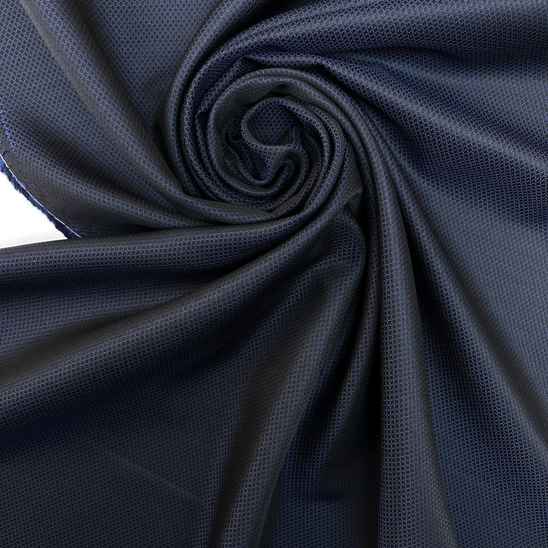 Wool Blend Changeant Fabric Blue Black