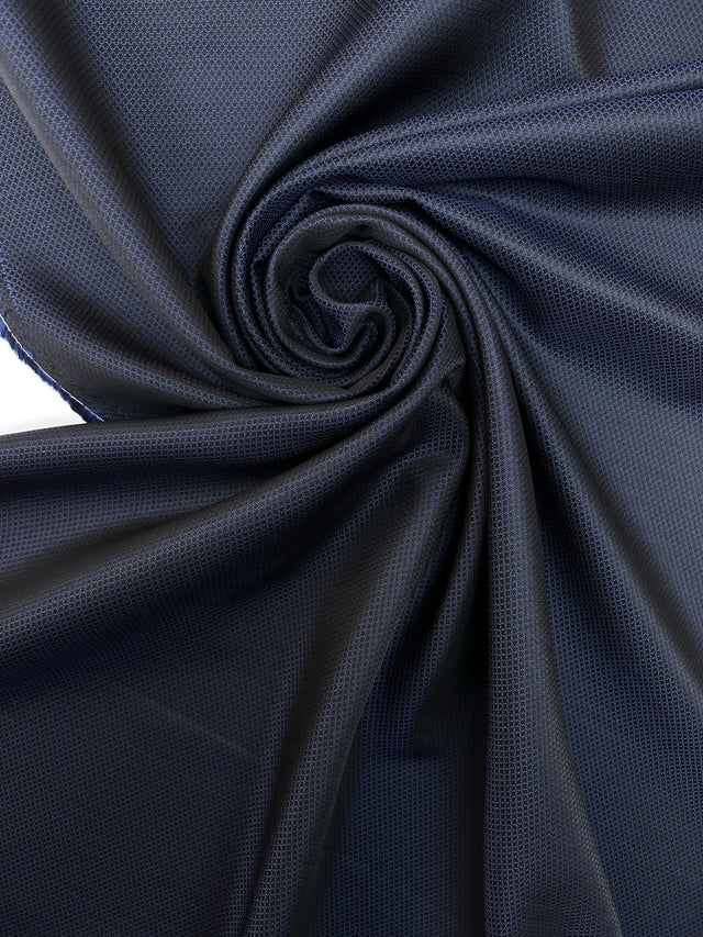Wool Blend Changeant Fabric Blue Black