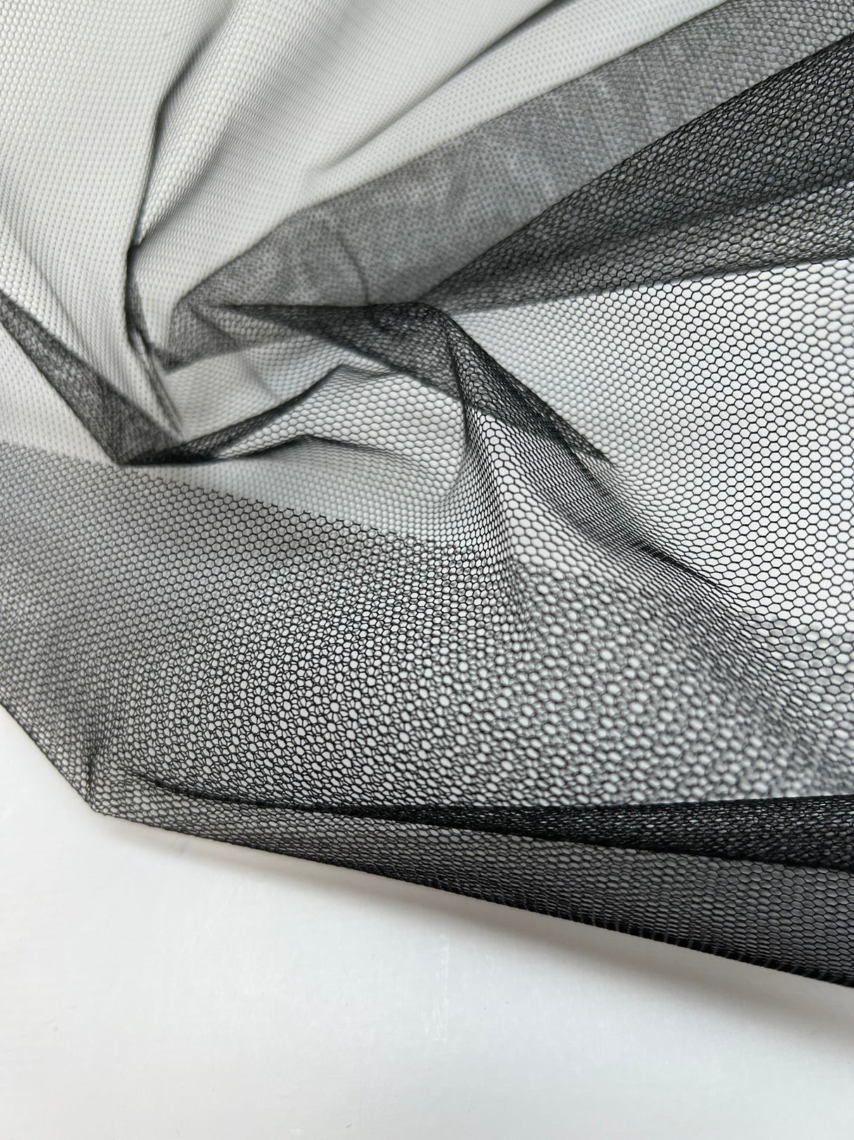 Polyamide Cotton Mesh Black
