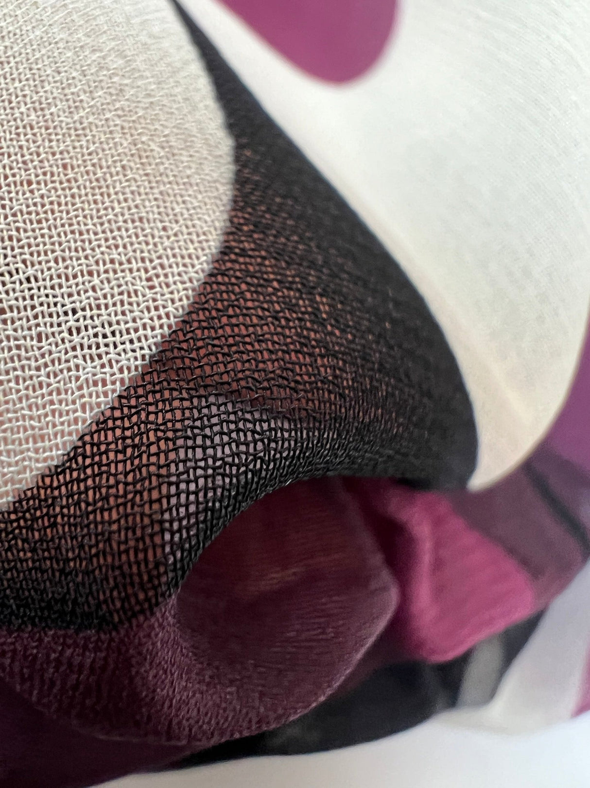 Polyester Chiffon Crepe Black Purple Printed