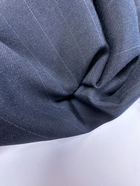 Wool Polyester Blend Striped Suiting