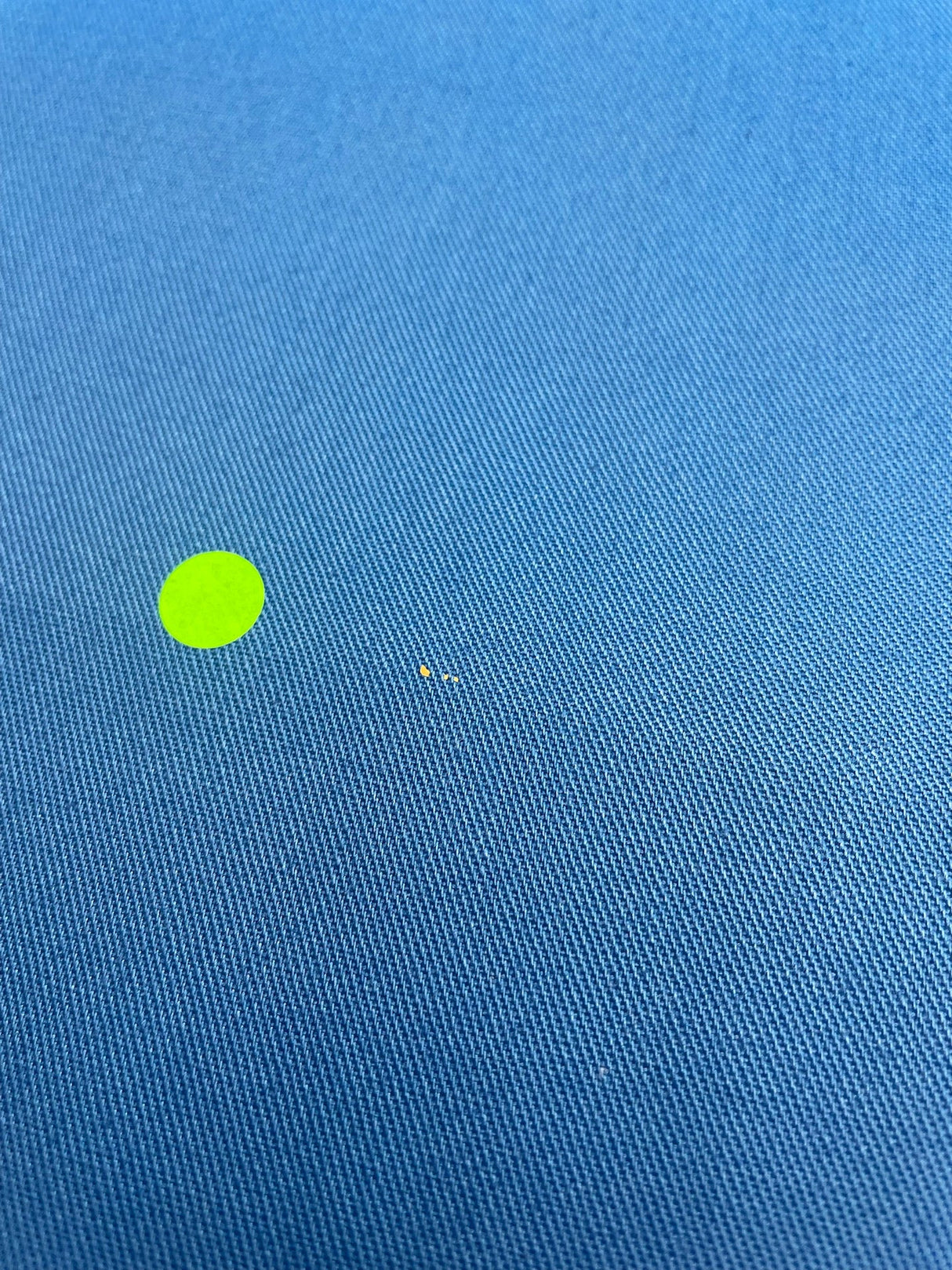 Blue Polyester Cotton Gabardine Twill