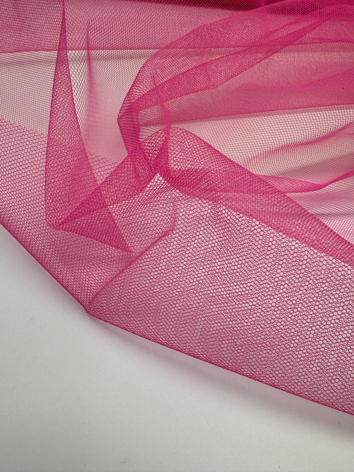 Pink Polyamide Mesh Fabric