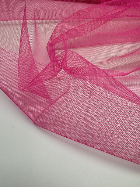 Pink Polyamide Mesh Fabric