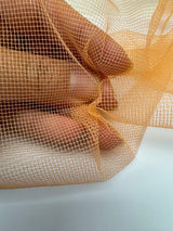 Polyamide Mesh Yellow-Orange Lightweight Stretch