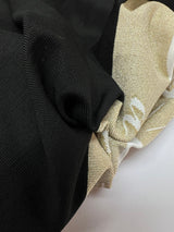 Black-Golden Stretch Knitted Blend