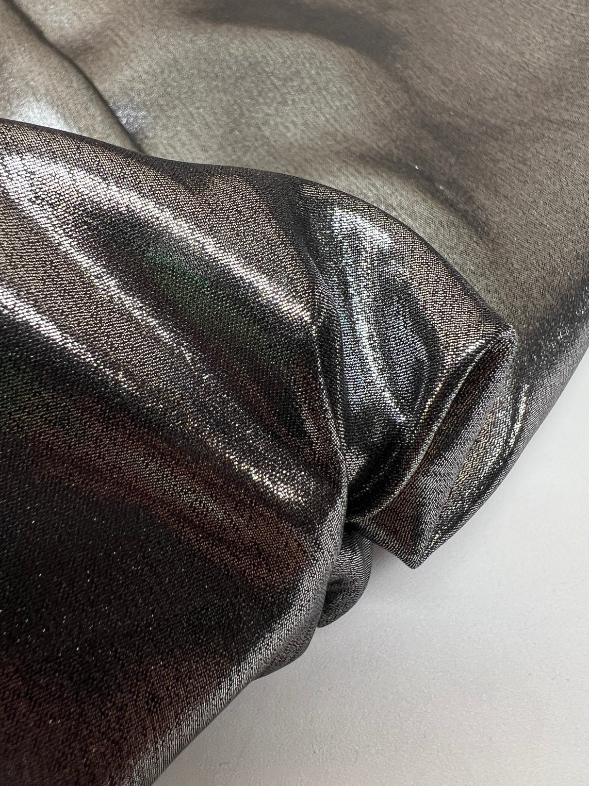 Silver Lurex Polyamide Stretch Fabric
