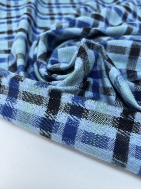 Cotton Flannel Striped Checked