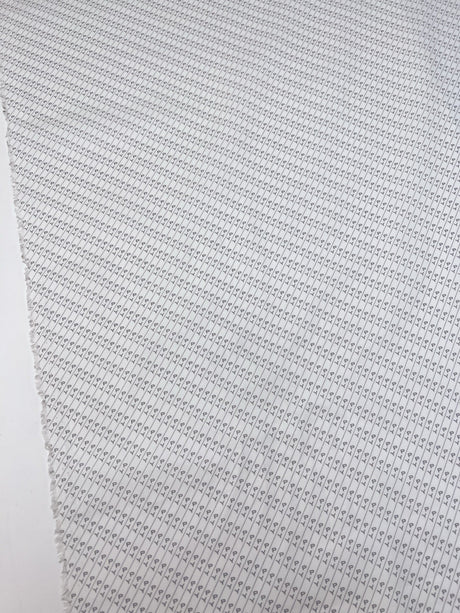 Cotton Twill Printed White