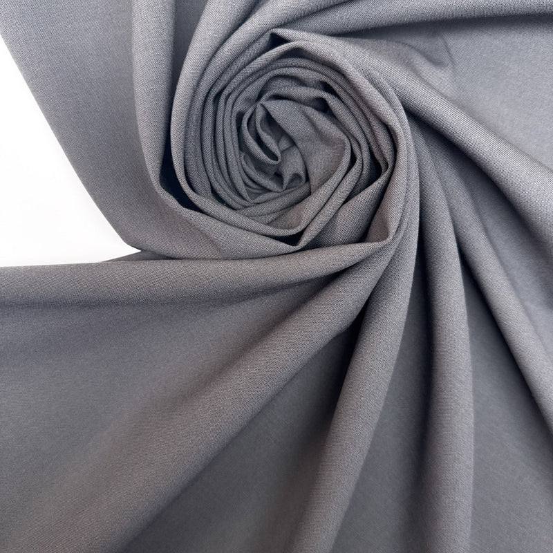 Polyester Virgin Wool Elastane Woven Gray