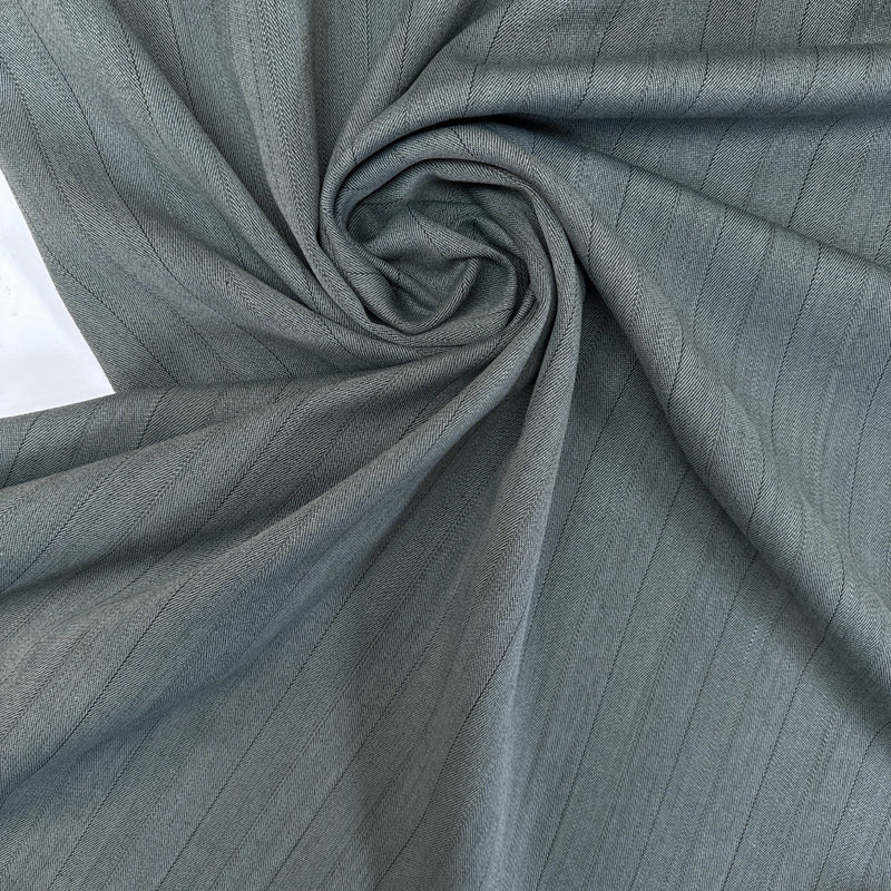 Wool Tweed Gray Black Striped