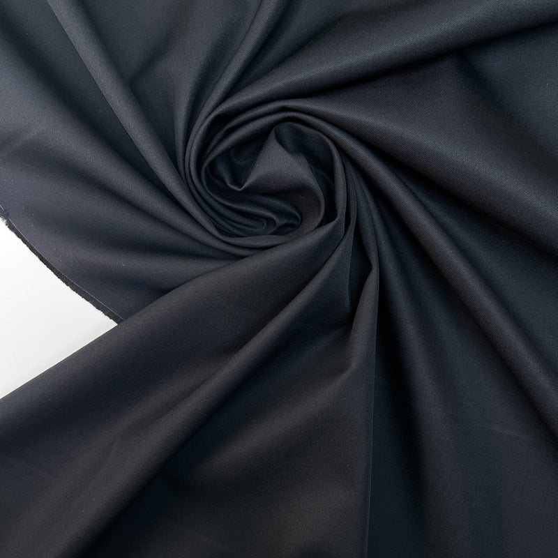 Cotton Twill Fabric Blue Black