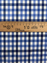 Cotton Poplin Checked Blue