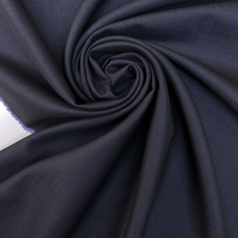 Wool Twill Suit Fabric Purple Gray