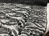 Feather And Vine Beaded Lace Fabric - Feather And Vine Pattern, 54" Width (1 Yard)