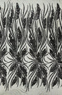 Feather Damask Shiny Sequin Design 4-Way Stretch Mesh Fabric - Damask Pattern, 54" Width (1 Yard)