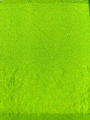 Feather Sequin Velvet Fabric - Feather And Sequin Design, 54" Width (1 Yard)