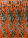 Feather Wing Sequin Fabric - Iridescent Feather Damask, 54" Width (1 Yard)