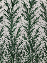 Feather Wing Shiny Sequin Mesh Fabric - Feather Wing Sequin Design, 54" Width (1 Yard)