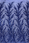 Feather Wing Shiny Sequin Mesh Fabric - Feather Wing Sequin Design, 54" Width (1 Yard)